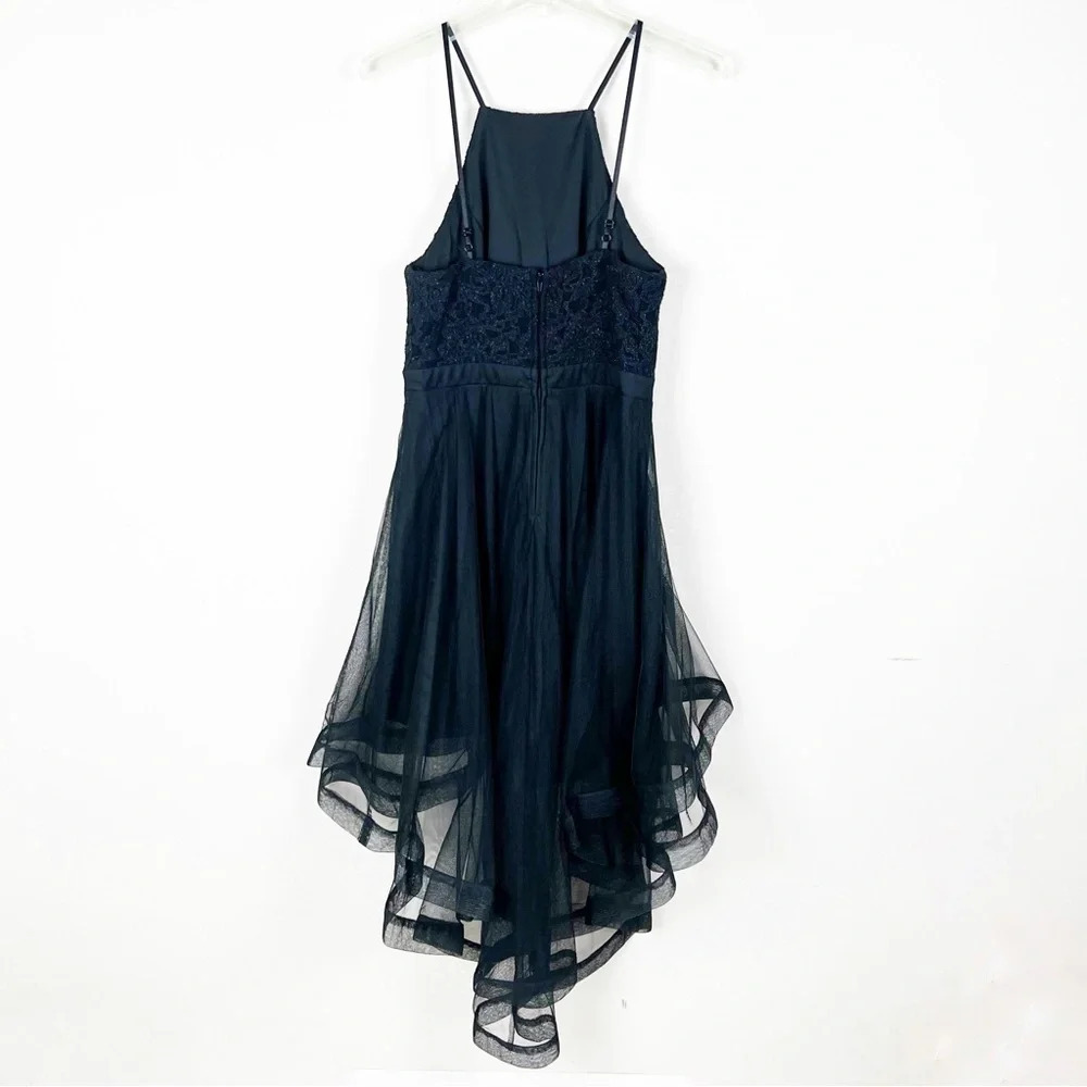 Vintage Y2K City Triangles Sheer Mesh Whimsigoth Edgy Black Dress Goth Witchy 6 - Picture 8 of 15